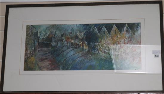 John Blight Waterloo passing, St Annes Lewes 31 x 73cm